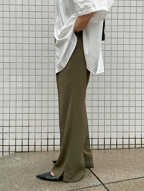 【 予約:9/下旬 】SIDE SLIT SLACKS /Y253-31103-2
